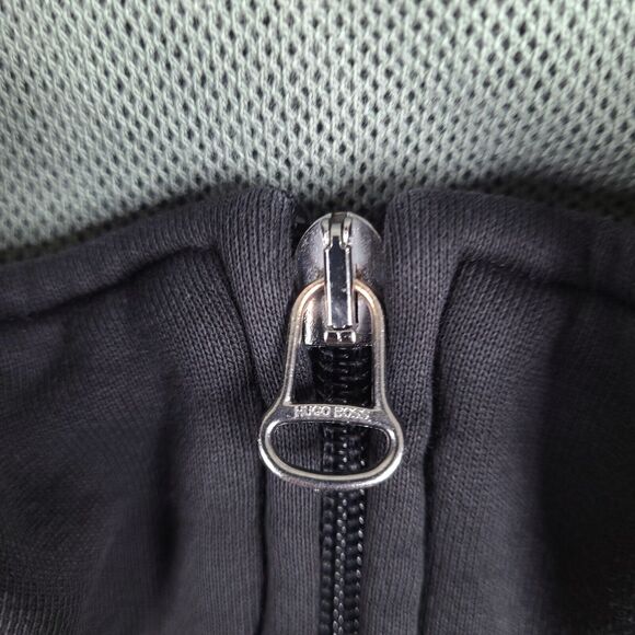 Boss Hugo Track Jacket Mens Medium Black Full Zip - Picture 7 of 16